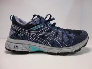 ASICS GEL-Venture 7 Shoes Womens Size 8 Blue Trail Running Sneakers Athletic
